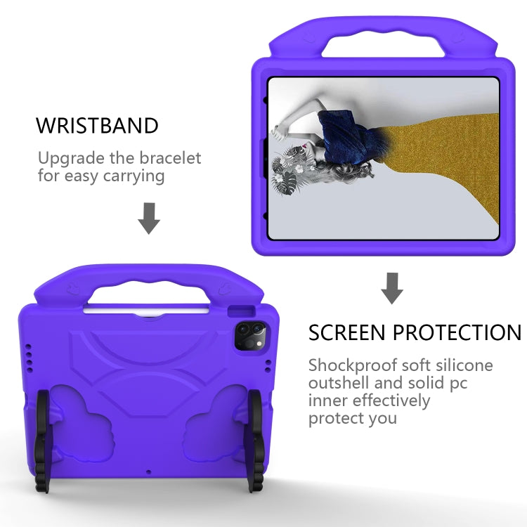 For iPad Pro 11 2025 / 2024 Children EVA Shockproof Tablet Case with Thumb Bracket