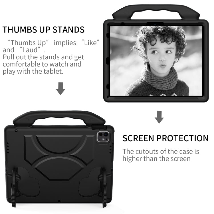 For iPad Pro 13 2025 / 2024 Children EVA Shockproof Tablet Case with Thumb Bracket