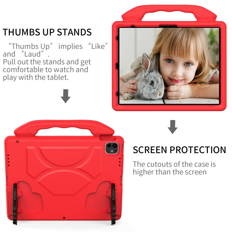 For iPad Pro 13 2025 / 2024 Children EVA Shockproof Tablet Case with Thumb Bracket