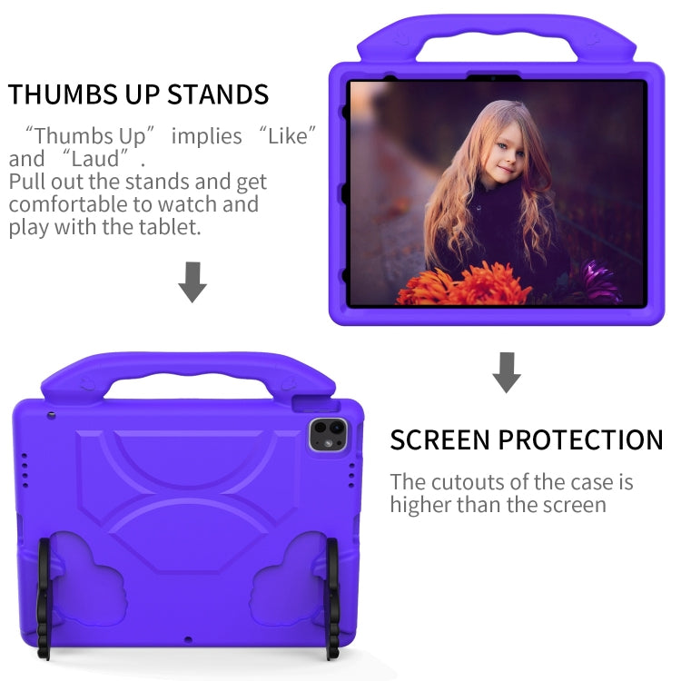 For iPad Pro 13 2025 / 2024 Children EVA Shockproof Tablet Case with Thumb Bracket