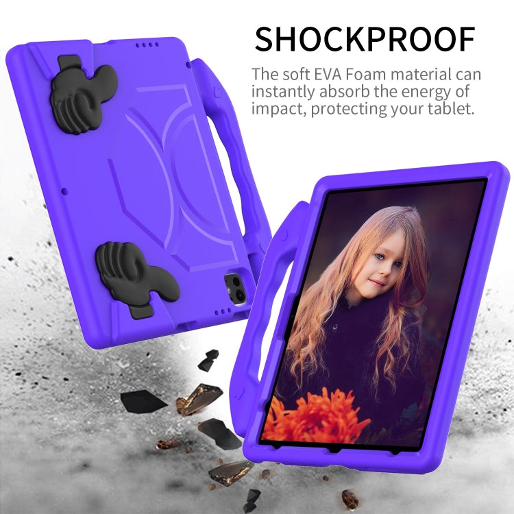 For iPad Pro 12.9 2022 / 2021 / 2020 Children EVA Shockproof Tablet Case with Thumb Bracket