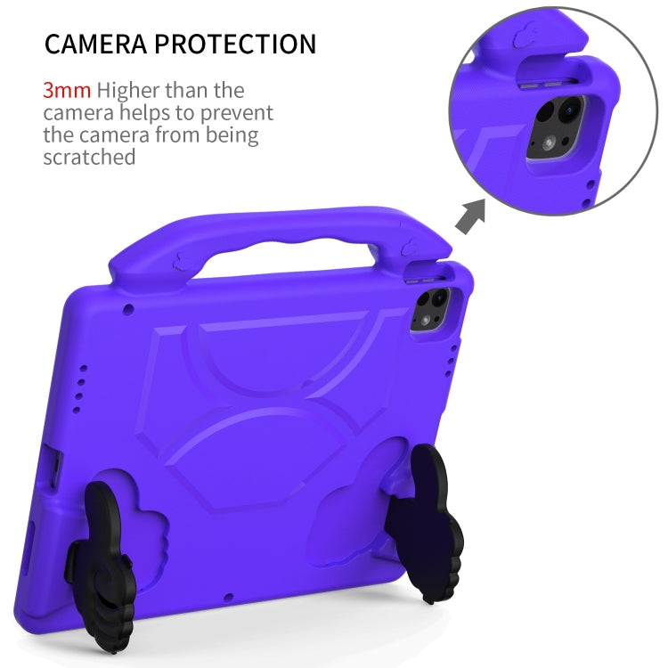 For iPad Pro 12.9 2022 / 2021 / 2020 Children EVA Shockproof Tablet Case with Thumb Bracket