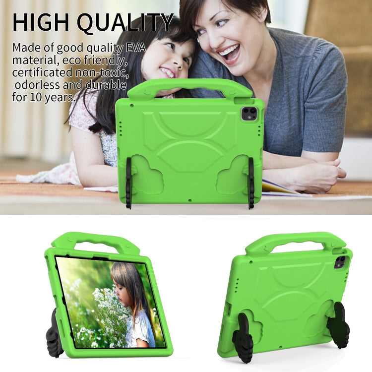 For iPad Pro 12.9 2022 / 2021 / 2020 Children EVA Shockproof Tablet Case with Thumb Bracket