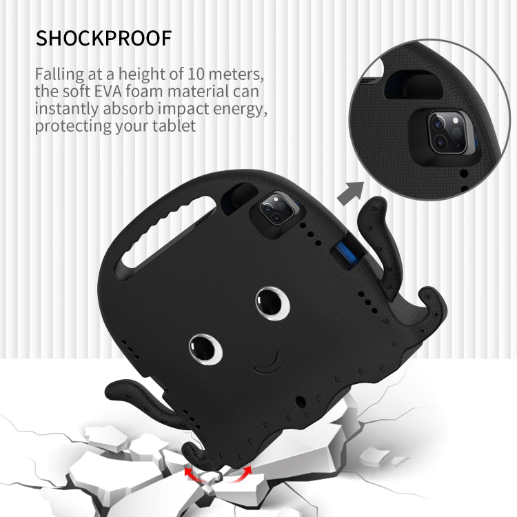 For iPad Pro 11 2025 / 2024 Octopus Style EVA Hybrid PC Shockproof Tablet Case with Strap