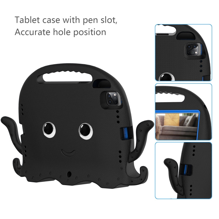 For iPad Pro 11 2025 / 2024 Octopus Style EVA Hybrid PC Shockproof Tablet Case with Strap
