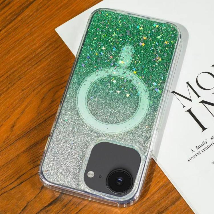 For iPhone 17e / 16e Gradient Glitter Starry MagSafe Phone Case