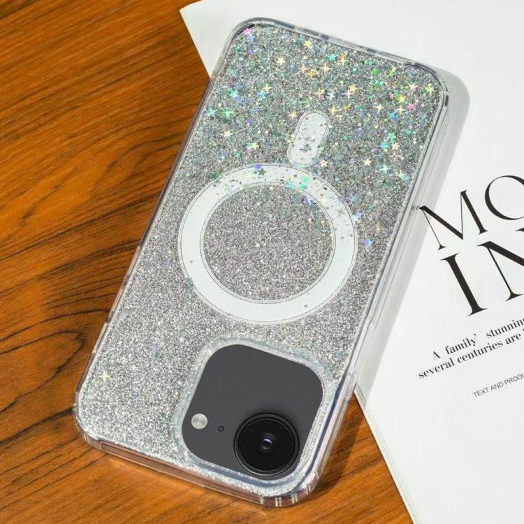 For iPhone 17e / 16e Gradient Glitter Starry MagSafe Phone Case