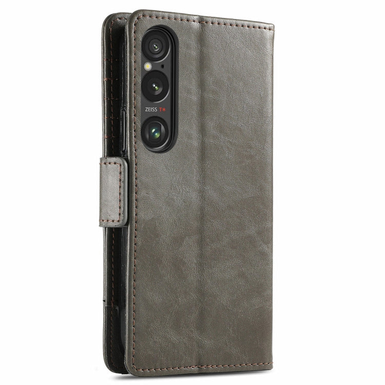 For Sony Xperia 1 VI CaseNeo Splicing Dual Magnetic Buckle Leather Phone Case