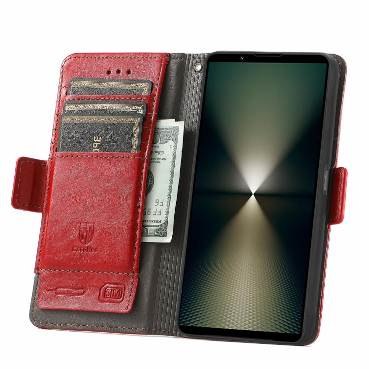 For Sony Xperia 1 VI CaseNeo Splicing Dual Magnetic Buckle Leather Phone Case