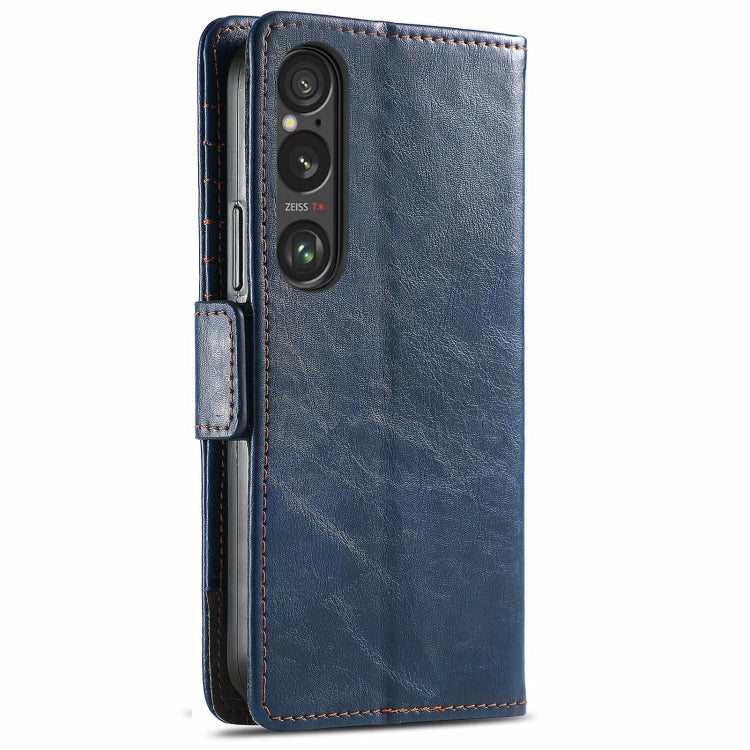 For Sony Xperia 10 VI CaseNeo Splicing Dual Magnetic Buckle Leather Phone Case