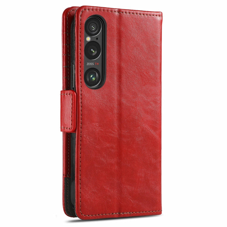 For Sony Xperia 10 VI CaseNeo Splicing Dual Magnetic Buckle Leather Phone Case