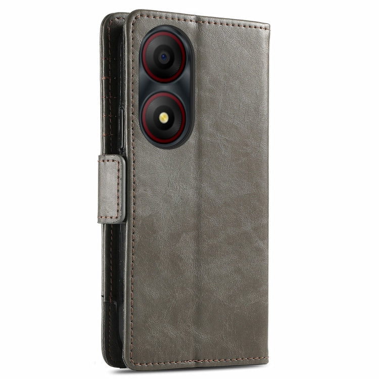 For ZTE Blade A34  CaseNeo Splicing Dual Magnetic Buckle Leather Phone Case