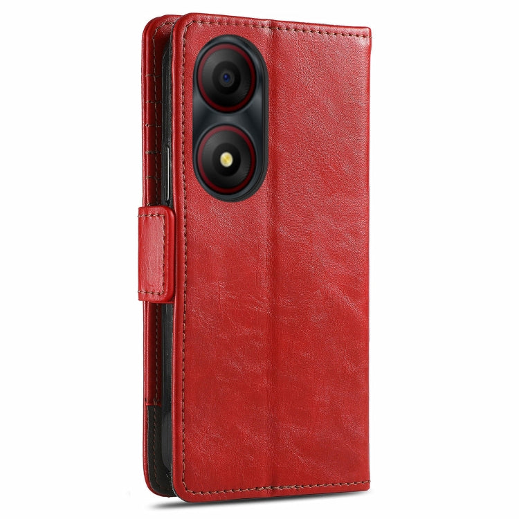 For ZTE Blade A34  CaseNeo Splicing Dual Magnetic Buckle Leather Phone Case