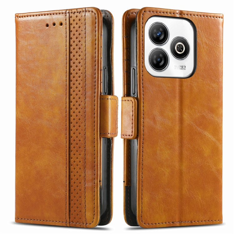 For ZTE Blade A75 4G CaseNeo Splicing Dual Magnetic Buckle Leather Phone Case