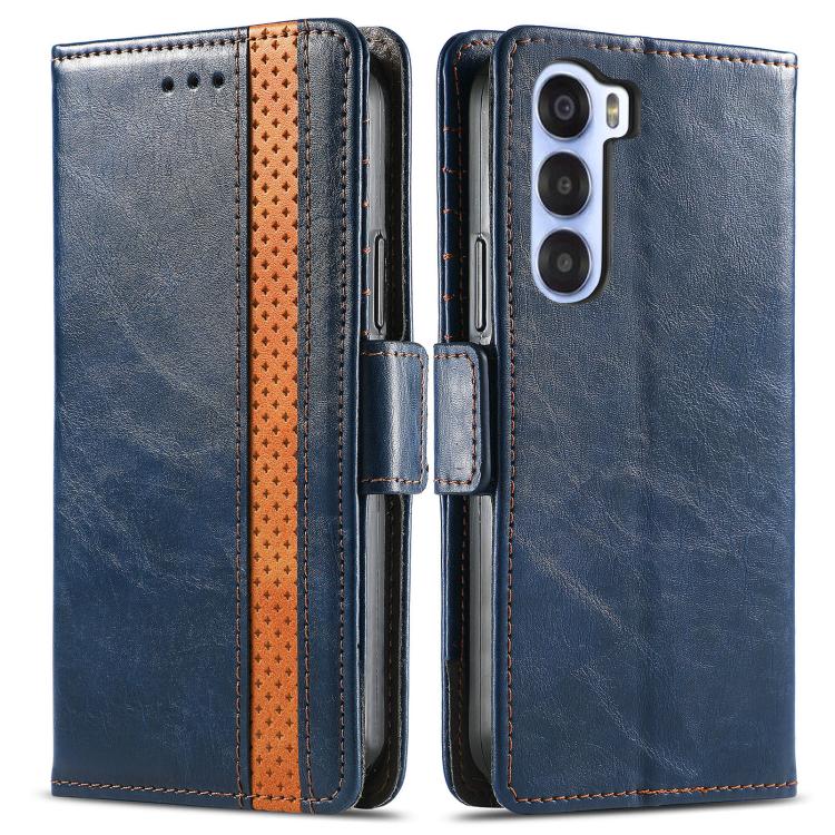 For ZTE Nubia S 5G CaseNeo Splicing Dual Magnetic Buckle Leather Phone Case