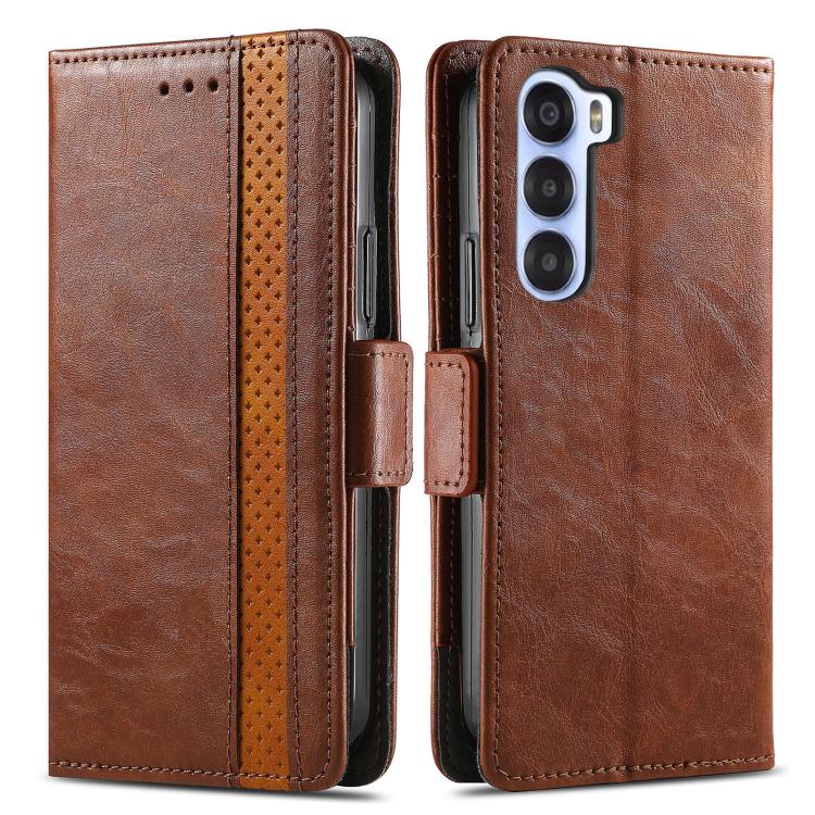 For ZTE Nubia S 5G CaseNeo Splicing Dual Magnetic Buckle Leather Phone Case