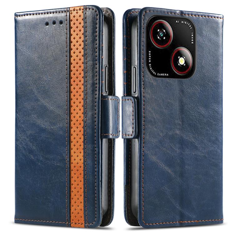 For ZTE Blade A35e 4G CaseNeo Splicing Dual Magnetic Buckle Leather Phone Case