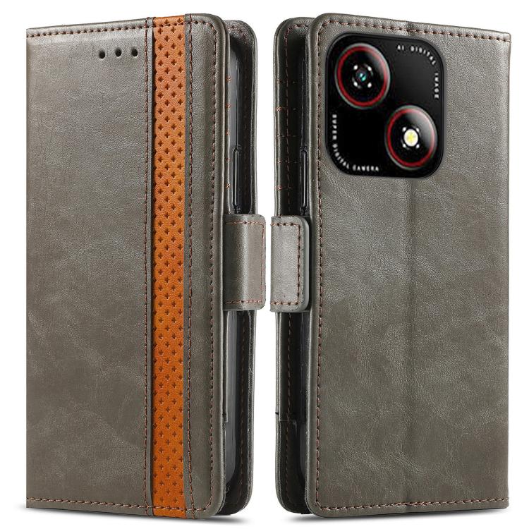 For ZTE Blade A35e 4G CaseNeo Splicing Dual Magnetic Buckle Leather Phone Case