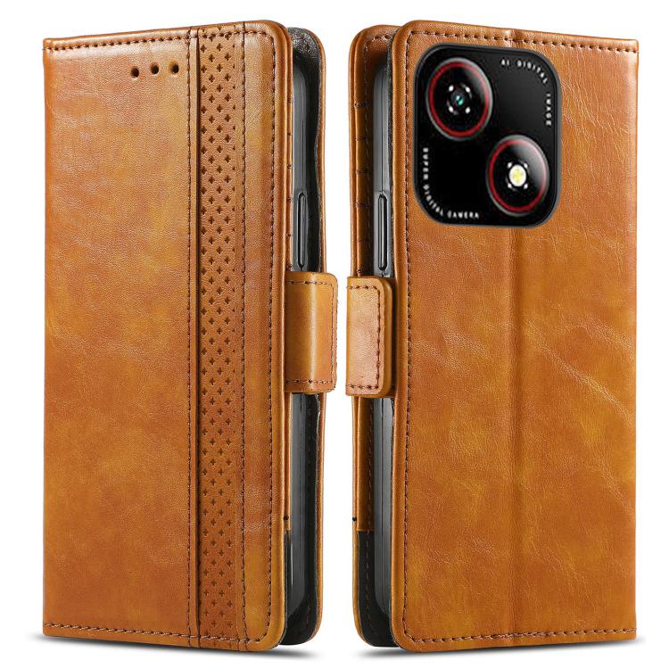 For ZTE Blade A35e 4G CaseNeo Splicing Dual Magnetic Buckle Leather Phone Case