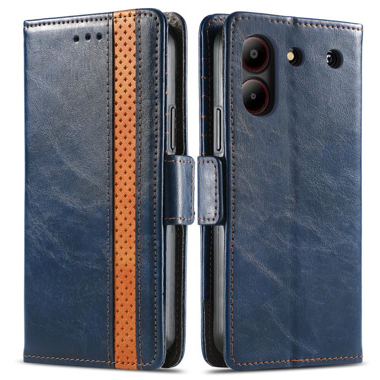 For ZTE Blade A54 CaseNeo Splicing Dual Magnetic Buckle Leather Phone Case