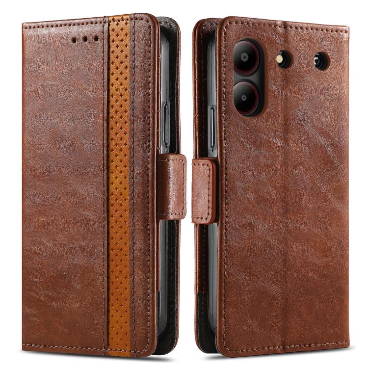 For ZTE Blade A54 CaseNeo Splicing Dual Magnetic Buckle Leather Phone Case