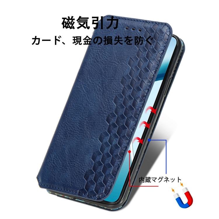 For ZTE Nubia S 5G Cubic Grid Pressed Magnetic Leather Phone Case