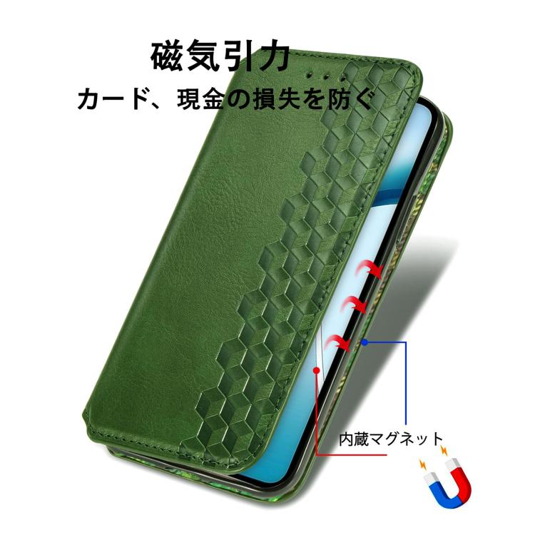 For ZTE Nubia S 5G Cubic Grid Pressed Magnetic Leather Phone Case