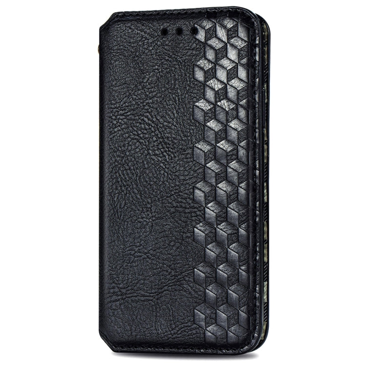 For Sony Xperia 10 VI Cubic Grid Pressed Magnetic Leather Phone Case