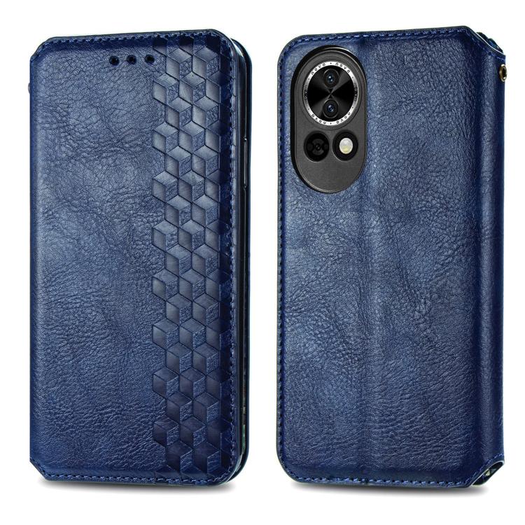 For Huawei nova 13 Cubic Grid Pressed Magnetic Leather Phone Case
