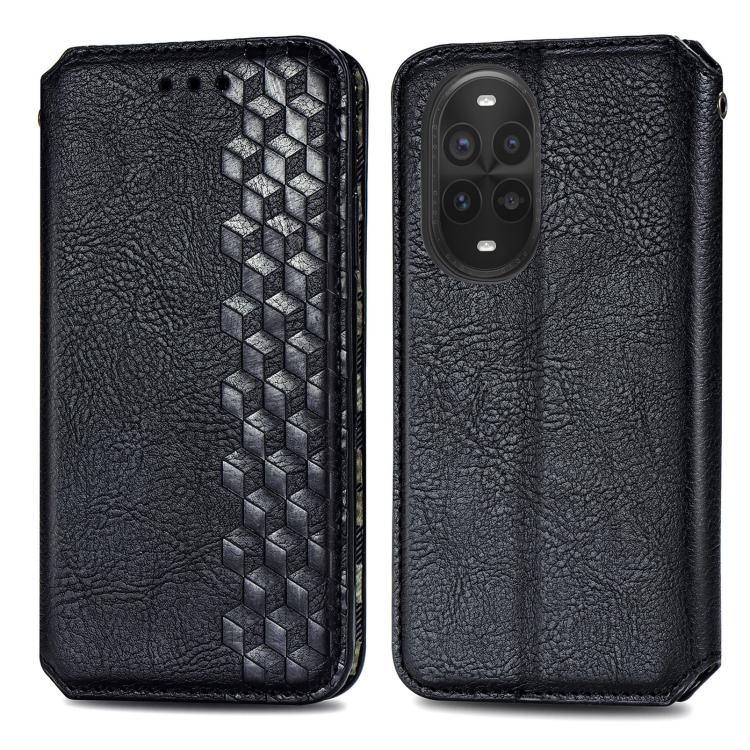 For Huawei nova 13 Pro Cubic Grid Pressed Magnetic Leather Phone Case