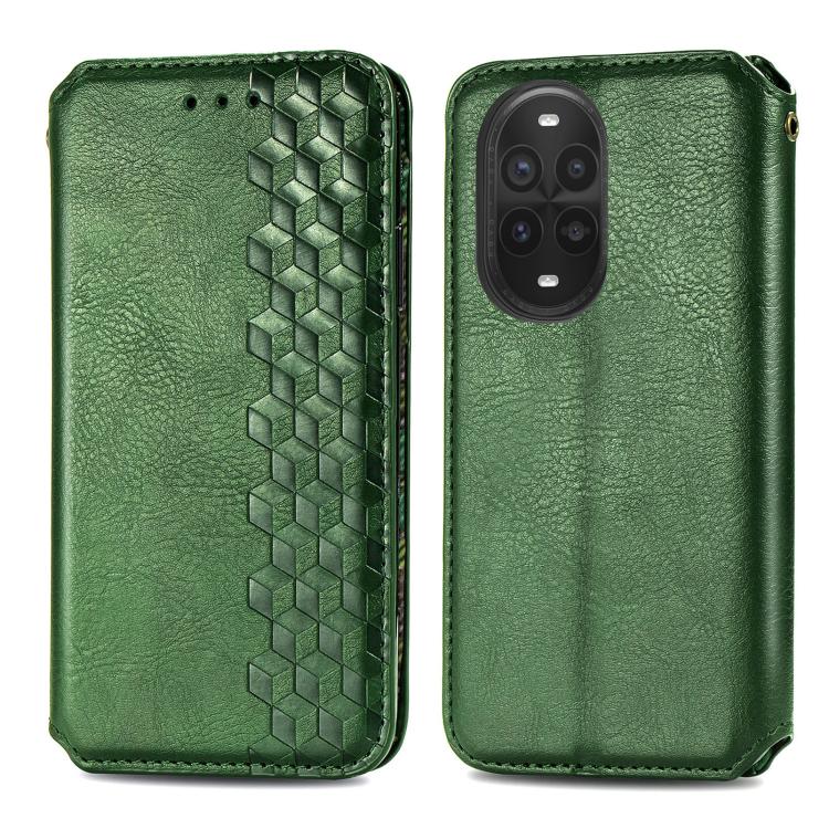 For Huawei nova 13 Pro Cubic Grid Pressed Magnetic Leather Phone Case