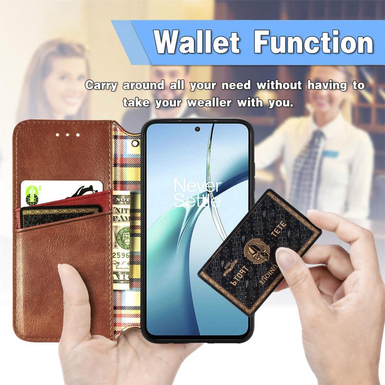 For Huawei nova 13 Pro Cubic Grid Pressed Magnetic Leather Phone Case