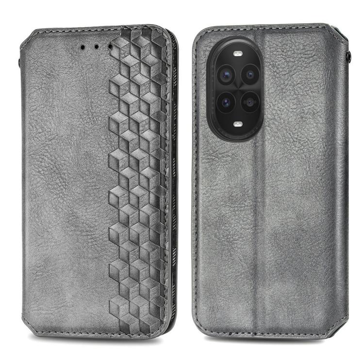 For Huawei nova 13 Pro Cubic Grid Pressed Magnetic Leather Phone Case