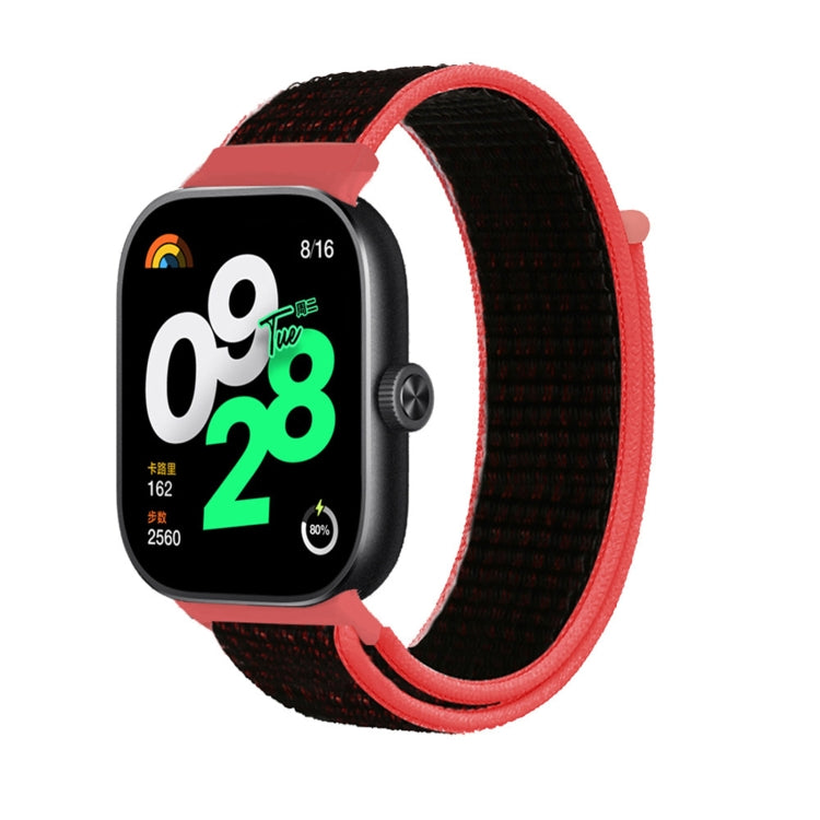 For Rendmi Watch 4 Nylon Loop Hook And Loop Fastener Watch Band