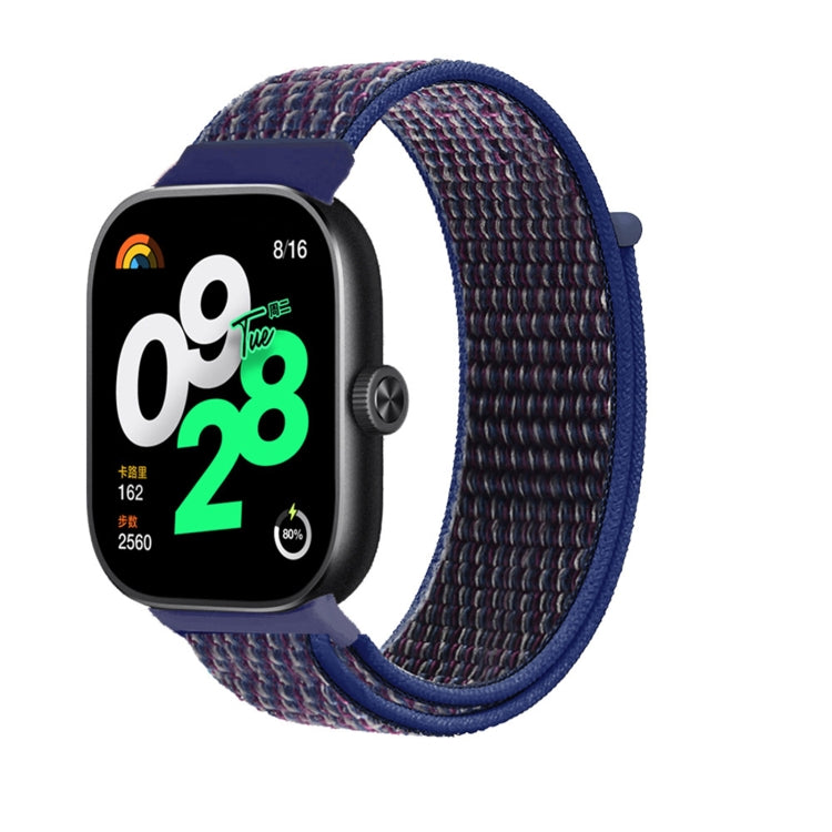 For Rendmi Watch 4 Nylon Loop Hook And Loop Fastener Watch Band
