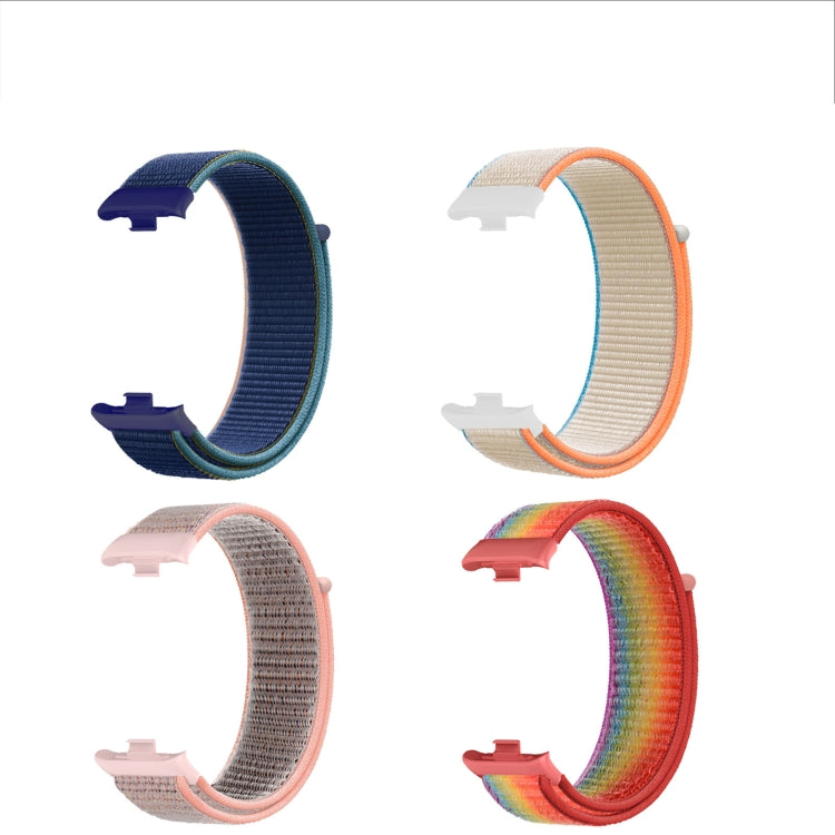 For Rendmi Watch 4 Nylon Loop Hook And Loop Fastener Watch Band