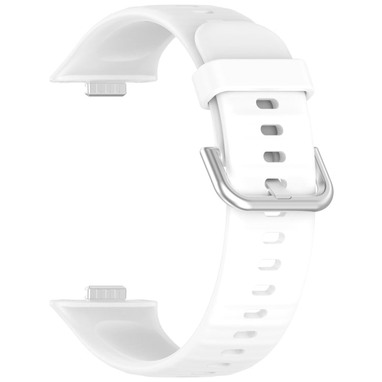 For Huawei Watch Fit3 Silicone Soft Watch Band + Clear Watch Protective Case Set