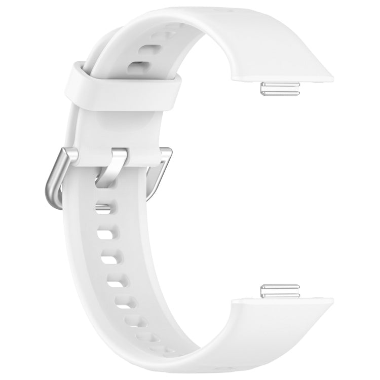For Huawei Watch Fit3 Silicone Soft Watch Band + Clear Watch Protective Case Set