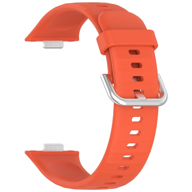 For Huawei Watch Fit3 Silicone Soft Watch Band + Clear Watch Protective Case Set