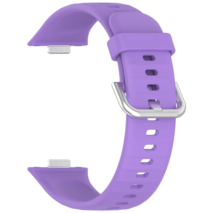 For Huawei Watch Fit3 Silicone Soft Watch Band + Clear Watch Protective Case Set