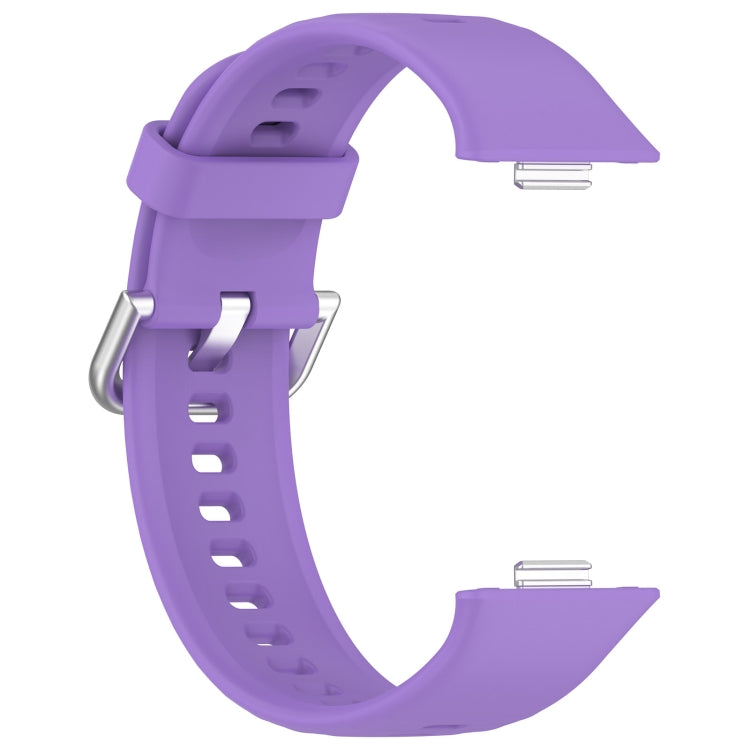 For Huawei Watch Fit3 Silicone Soft Watch Band + Clear Watch Protective Case Set