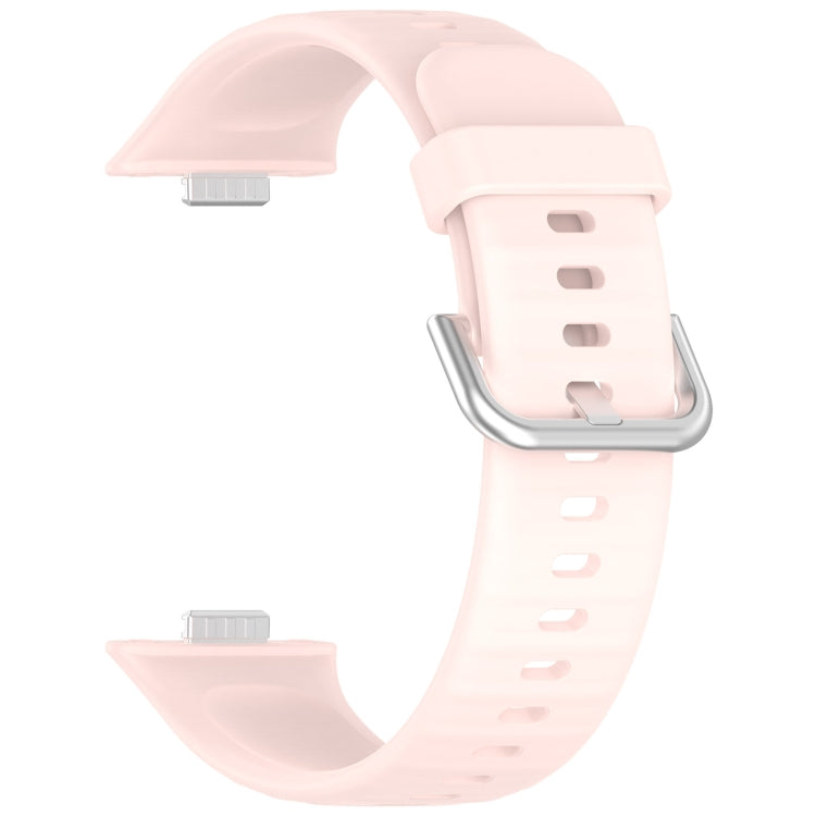 For Huawei Watch Fit3 Silicone Soft Watch Band + Clear Watch Protective Case Set