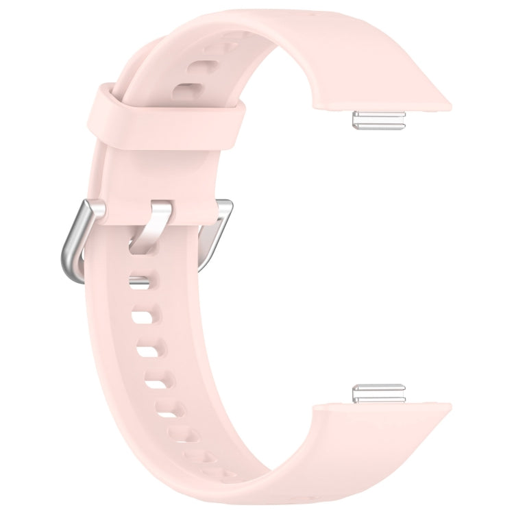 For Huawei Watch Fit3 Silicone Soft Watch Band + Clear Watch Protective Case Set