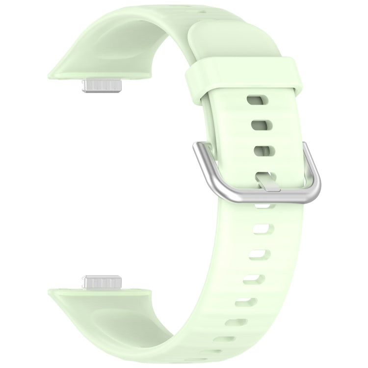 For Huawei Watch Fit3 Silicone Soft Watch Band + Clear Watch Protective Case Set