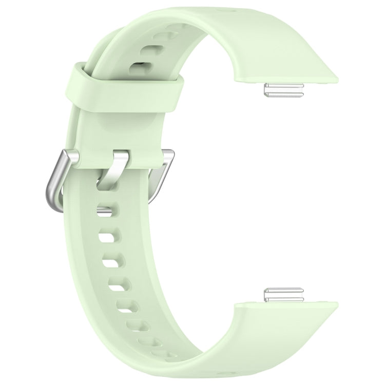 For Huawei Watch Fit3 Silicone Soft Watch Band + Clear Watch Protective Case Set
