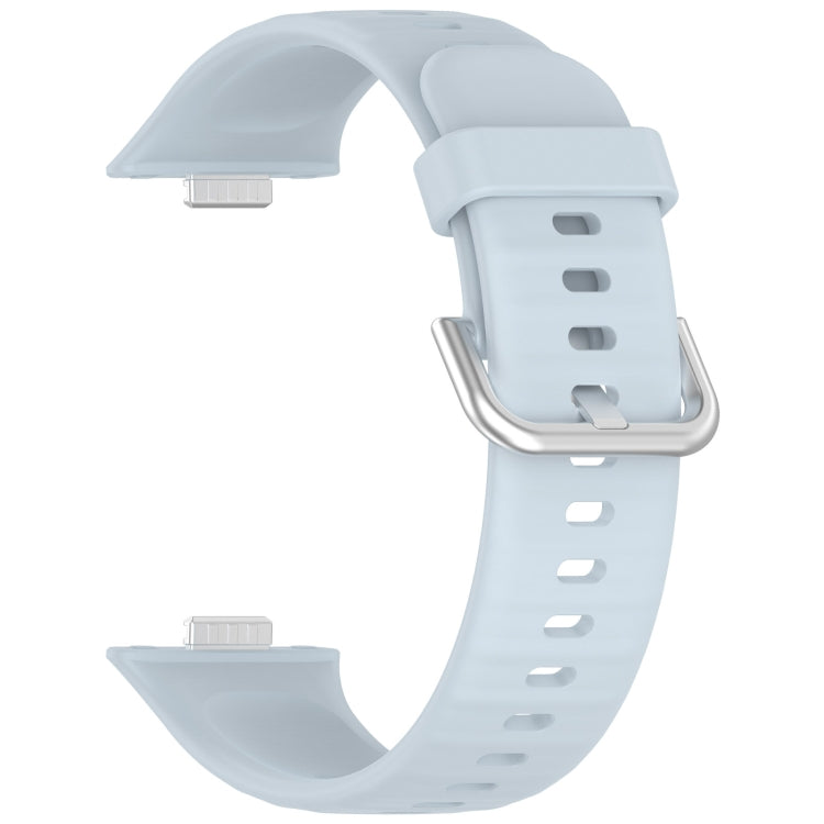 For Huawei Watch Fit3 Silicone Soft Watch Band + Clear Watch Protective Case Set