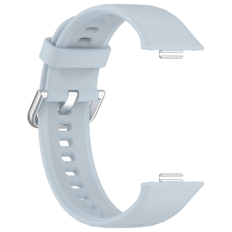 For Huawei Watch Fit3 Silicone Soft Watch Band + Clear Watch Protective Case Set