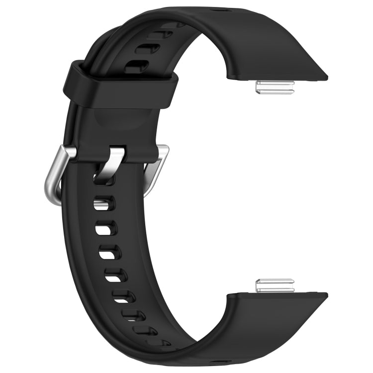 For Huawei Watch Fit3 Silicone Soft Watch Band + Clear Watch Protective Case Set