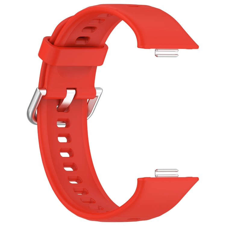 For Huawei Watch Fit3 Silicone Soft Watch Band + Clear Watch Protective Case Set