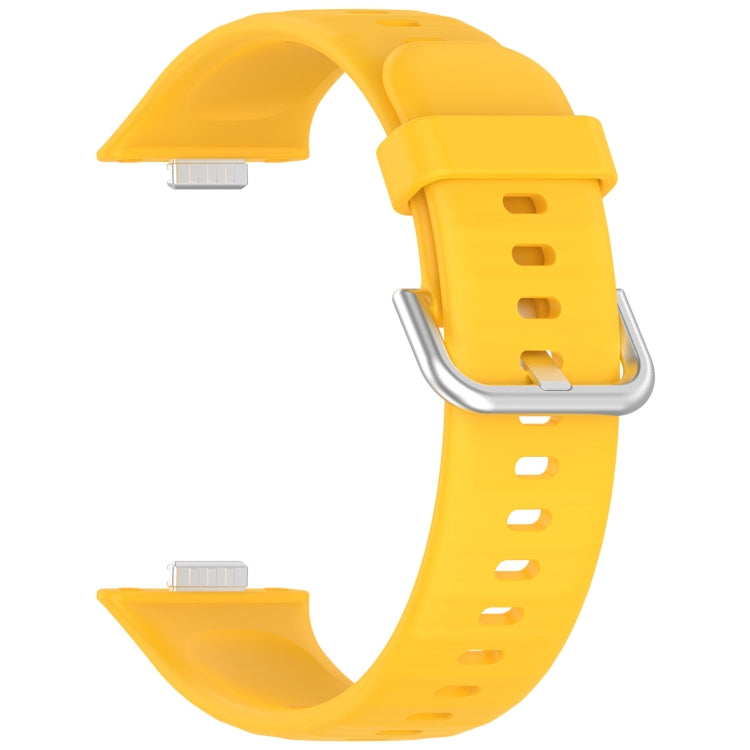 For Huawei Watch Fit3 Silicone Soft Watch Band + Clear Watch Protective Case Set